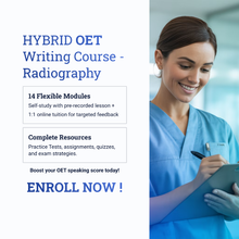 Load image into Gallery viewer, OET Writing RADIOGRAPHY - HYBRID - Online / 1:1 Course