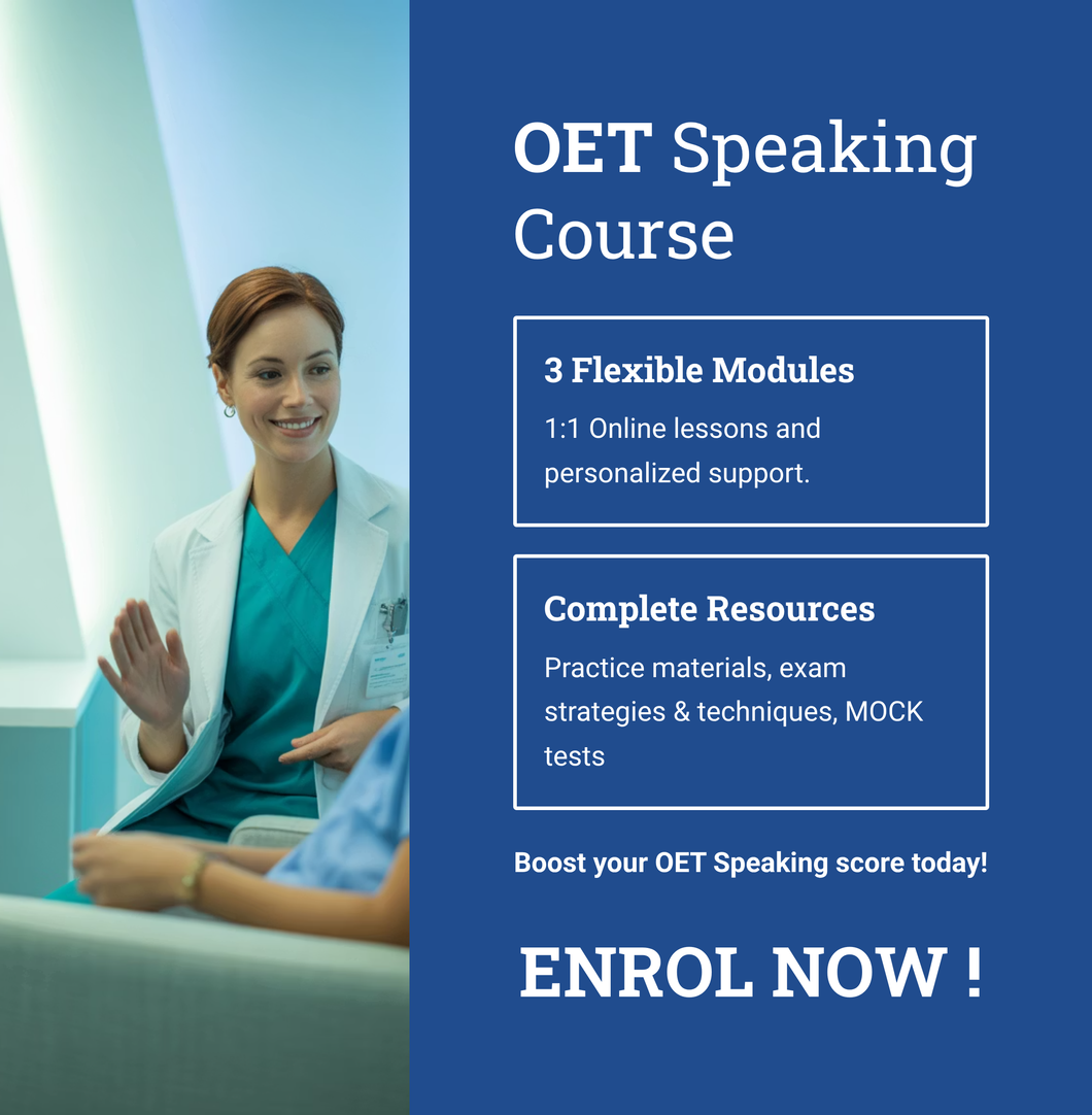 OET Speaking Course - ALL Professions