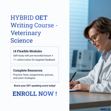 Load image into Gallery viewer, OET Writing VETERINARY SCIENCE - HYBRID - Online / 1:1 Course
