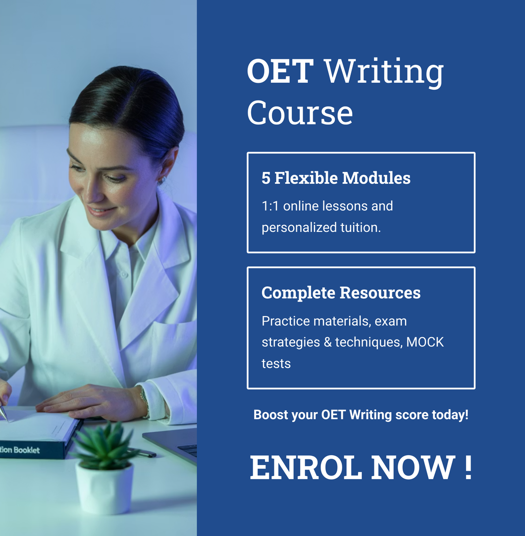 OET Writing Course - ALL Professions