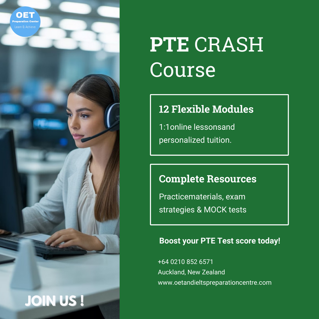 PTE One to One - Crash Course