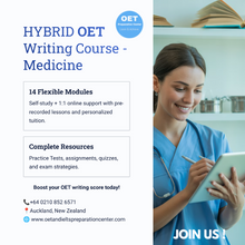 Load image into Gallery viewer, OET Writing MEDICINE - HYBRID -  Online / 1:1 Course
