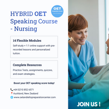 Load image into Gallery viewer, OET Speaking NURSE - HYBRID -  Online / 1:1 Course
