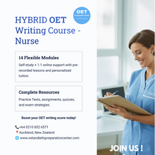 Load image into Gallery viewer, OET Writing NURSE - HYBRID -  Online / 1:1 Course
