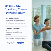 Load image into Gallery viewer, OET Speaking PHYSIOTHERAPY HYBRID - Online / 1:1 Course
