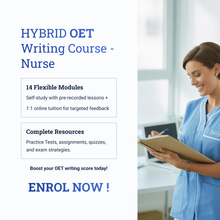 Load image into Gallery viewer, OET Writing NURSE - HYBRID -  Online / 1:1 Course
